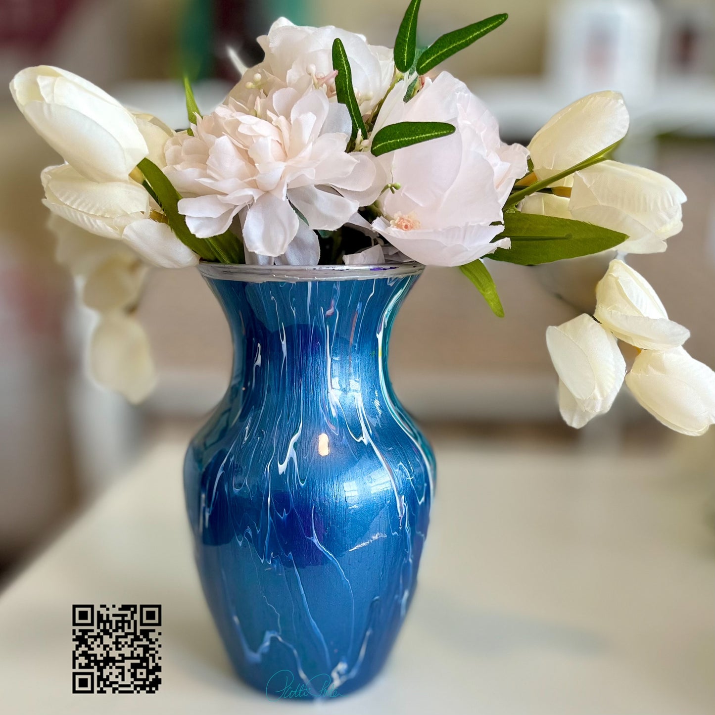 Double-Sided Painted Vase